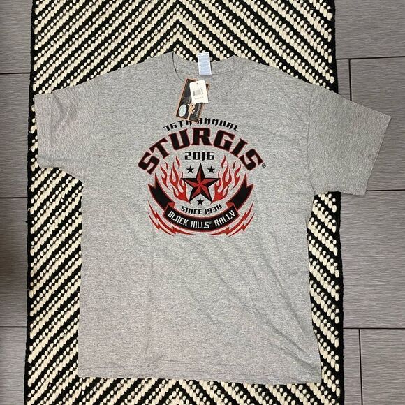 NEW WITH TAGS MENS STURGIS TEE SIZE LARGE - Picture 1 of 3